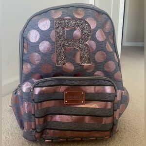 justice girl’s initial backpack